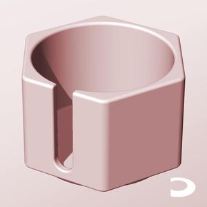 CH68-50-S Slotted Modular Stacking Storage Boxes | Printable Objects - Infinite Containers | stl file for 3d printing