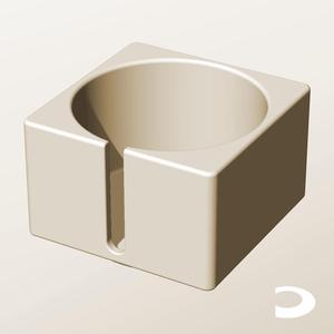 CS96-65-S Slotted Modular Stacking Storage Boxes Bins | Printable Objects - Infinite Containers | stl file for 3d printing