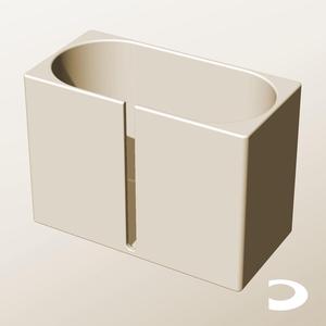 CX96-150-SB Slotted Modular Stacking Storage Boxes Bins | Printable Objects - Infinite Containers | stl file for 3d printing