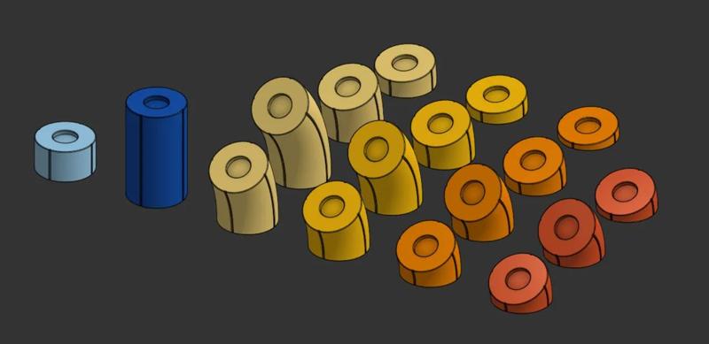 1.75" Magnetic Exhaust Pipe Mockup System With Center Lines   