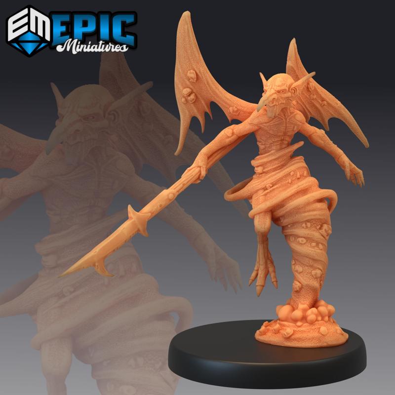 Sand Mephit Spear / Evil Desert Imp / Winged Humanoid / Dust Elemental / Oriental Encounter