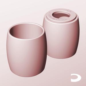 CR68-90-P Pierced Modular Stacking Storage Box Bin Container Planter Lamp Shade | Printable Objects - Infinite Containers | stl file for 3d printing