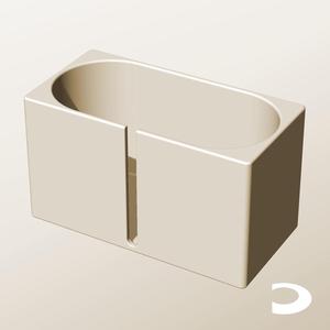 CX96-120-SB Slotted Modular Stacking Storage Boxes Bins | Printable Objects - Infinite Containers | stl file for 3d printing