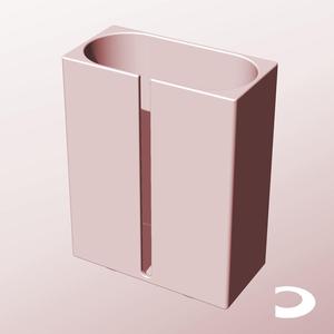 CX68-190-SB Slotted Modular Stacking Storage Boxes | Printable Objects - Infinite Containers | stl file for 3d printing