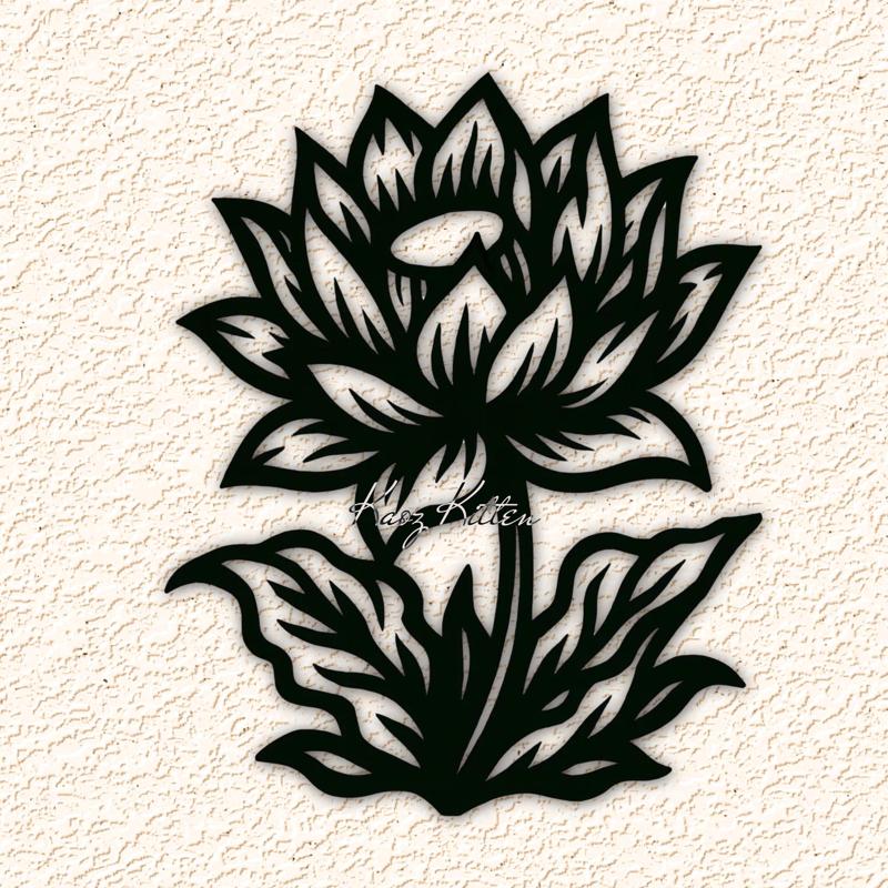 lotus bloom plant wall art home decor