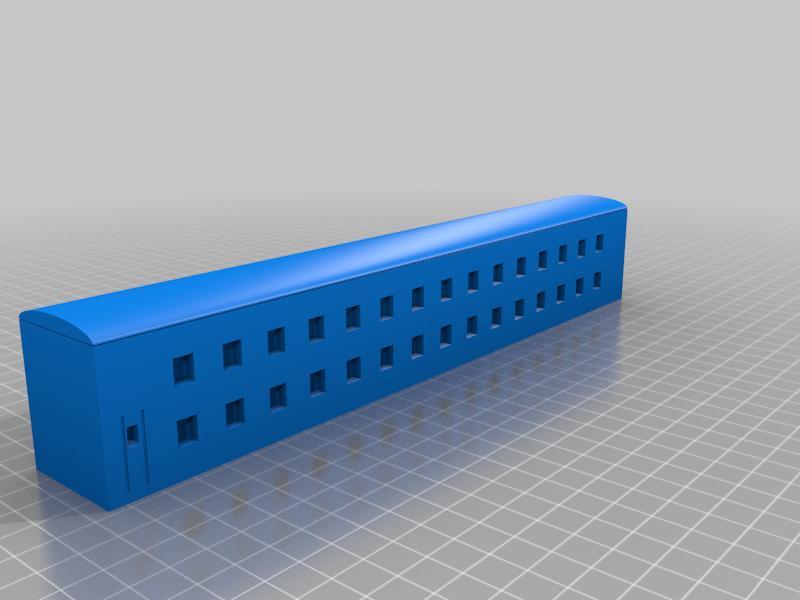 Ho scale double decker passenger train car