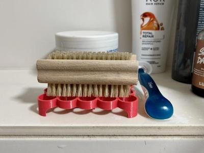Bathroom Brush-Tray