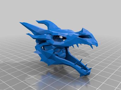 dragon human skull