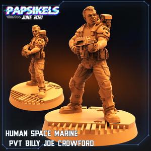 HUMAN SPACE MARINE PVT BILLY JOE CROWFORD