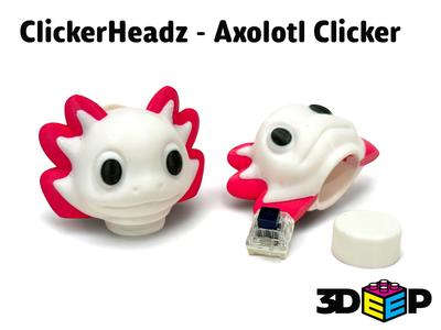 ClickerHeadz - Axolotl Keyboard Clicker and Keychain