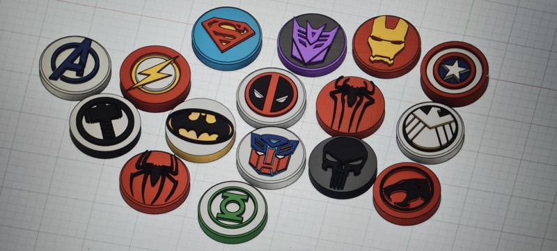 Marvel & DC Comics magnetic stickers