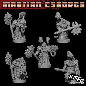Martian Cyborg Techno Priests (6-8mm)