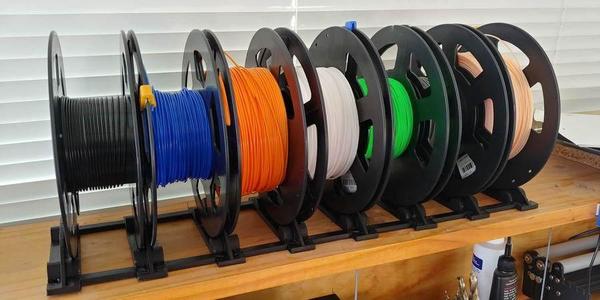Filament spool rack