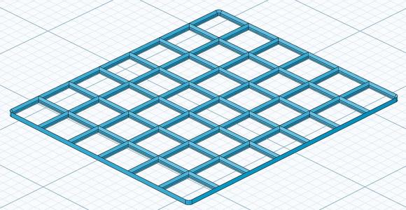 7 by 6 gridfinity baseplate   