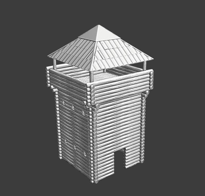 Medieval Russian Guard tower - modular/printable