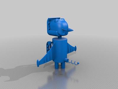 Tom and Jerry Robot Cat w/ Wings & Treads