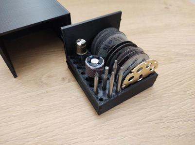 Dremel bit and cut wheel storage