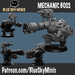 Mechanic Boss with Mecha Armor