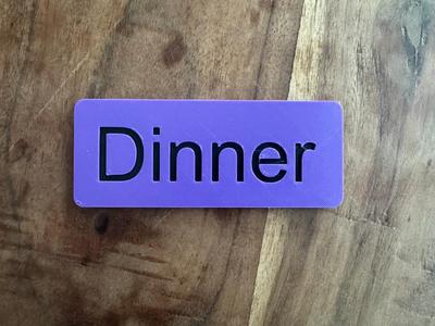 Pets Fed Breakfast or Dinner Sign   