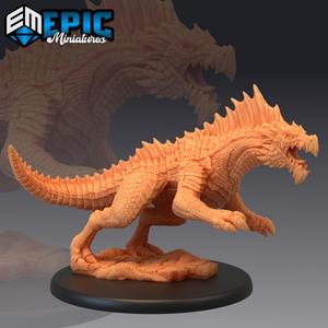 Green Guard Drake Attacking / Legendary Dragon /  Mountain Encounter / Magical Mount Beast