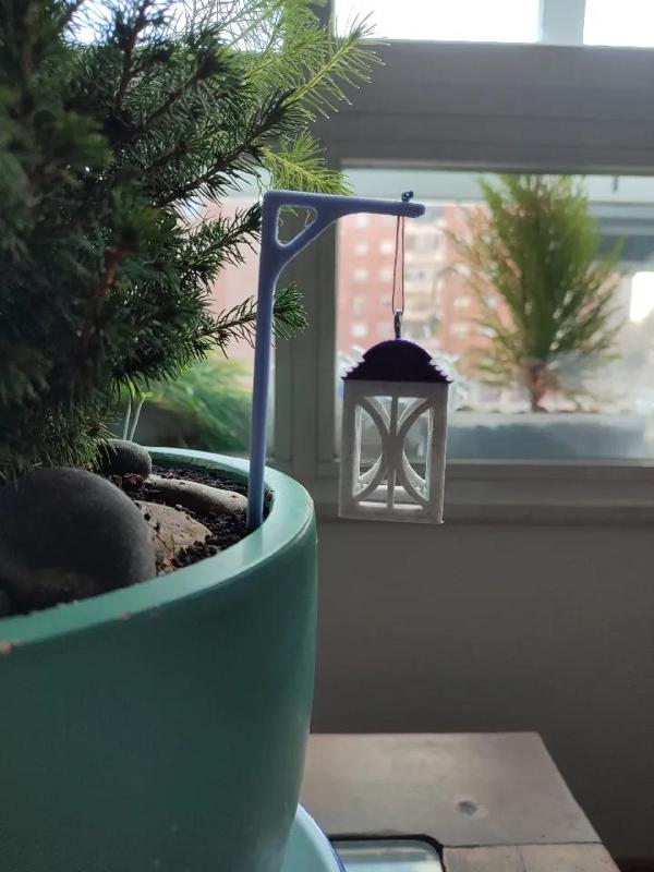 Lantern with support   