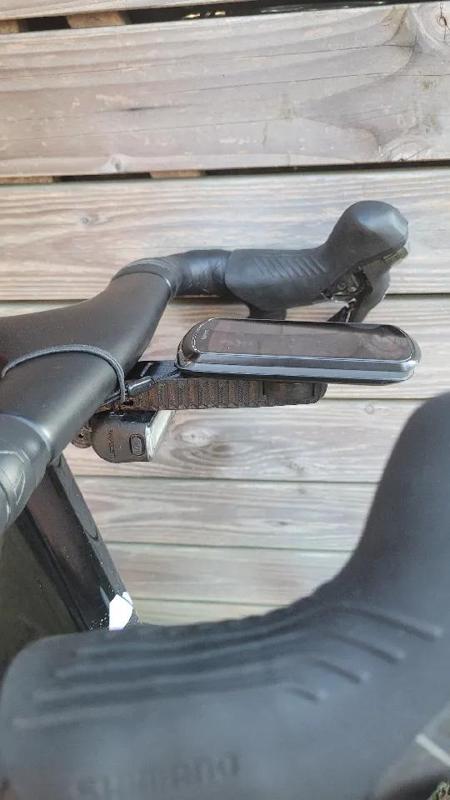 GPS mount with integrated central light mounts for Canyon Ultimate/Aeroad or Grail   