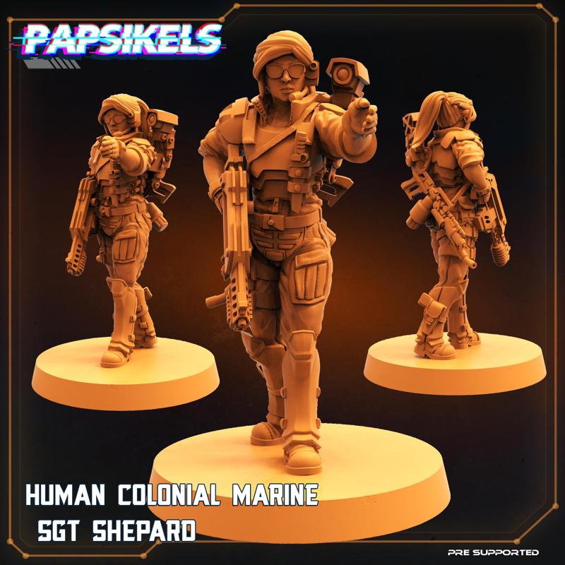 HUMAN COLONIAL MARINE SGT SHEPARD
