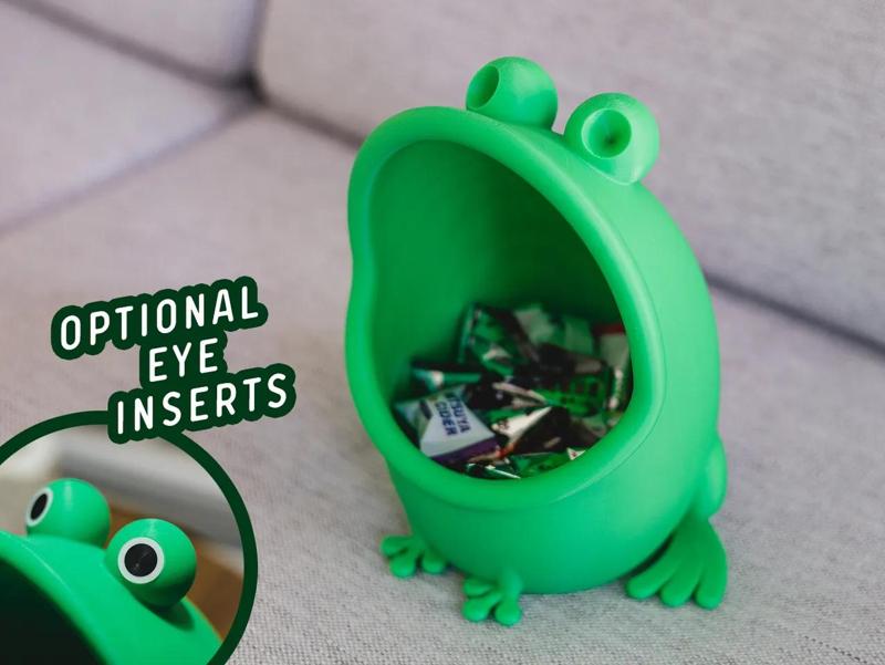 Sitting Frog Storage Bin   