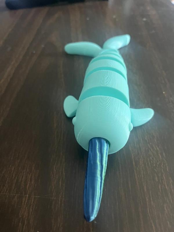 Narwhal flexi toy