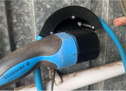  Halter für Typ 2 Stecker 90° Links- Holder for type 2 plug 90° Left