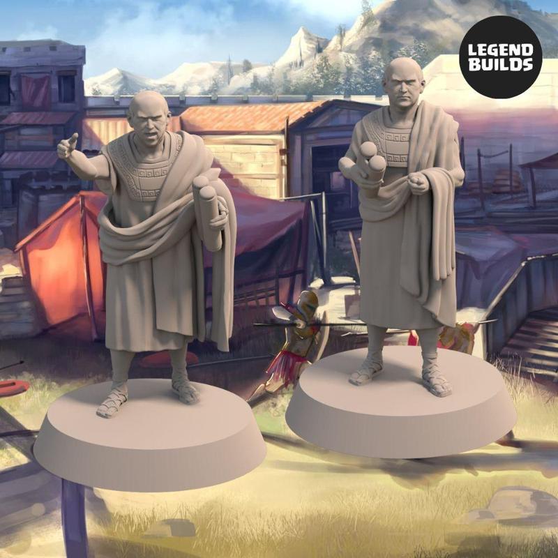 Petros  The Attorney  (2 unique poses) - 3D printable miniature - STL file