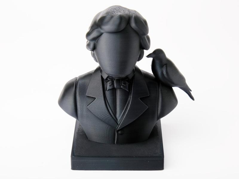 The Raven and the Poet – Edgar Allan Poe Bust