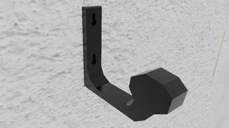 Soporte casco moto "low poly"