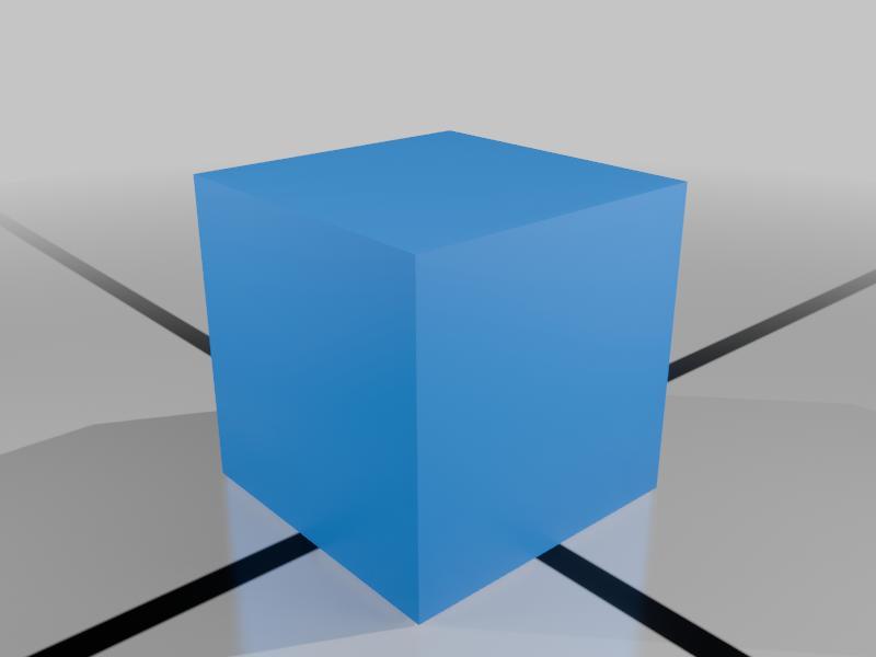 Simple Blender Cube For Test