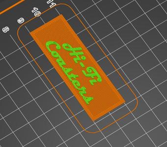 Sign/Logo for Record Coaster Crate