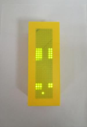 Gyroscopic Racing Game Console on 32x8 LED Matrix。