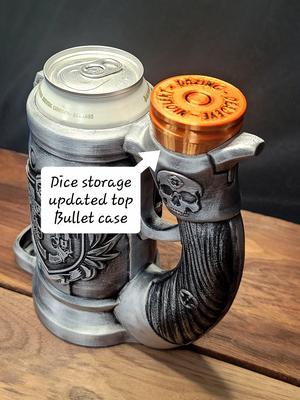 Bullet casing top  Update for gunslinger mug