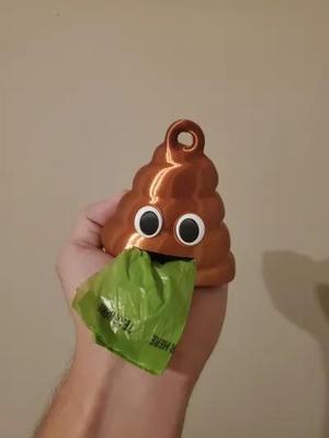 Poo Emoji Waste Bag Dispenser