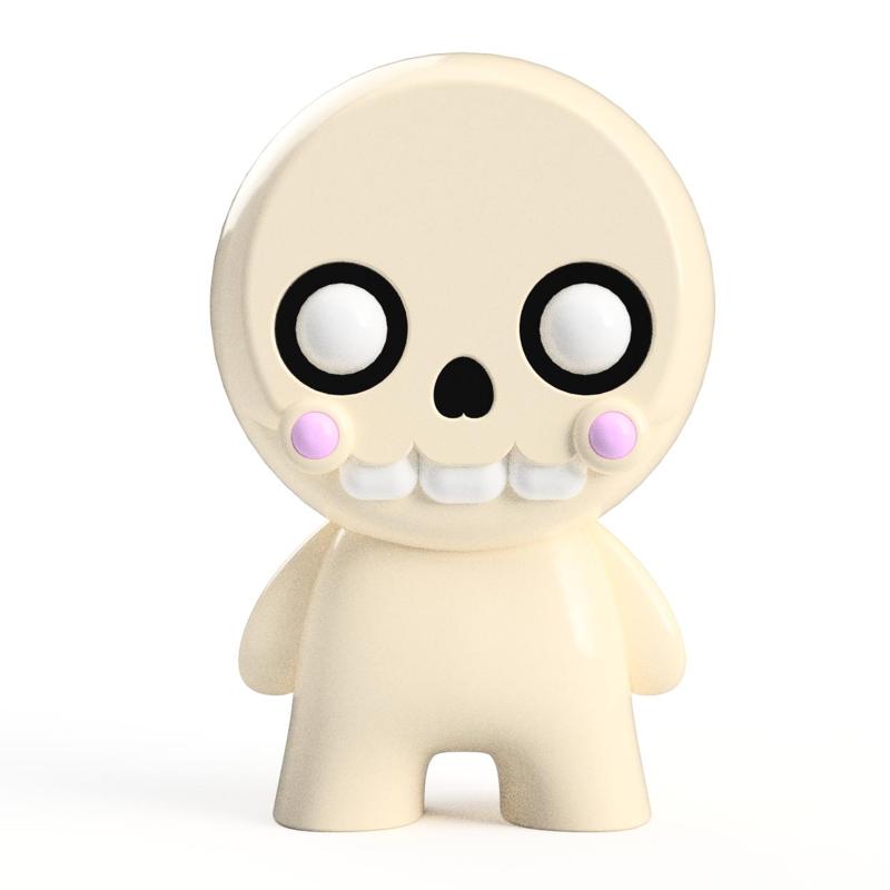 3D Printable Cute Bonehead Skeleton Figure STL - Ideal for Personal & Commercial Crafting