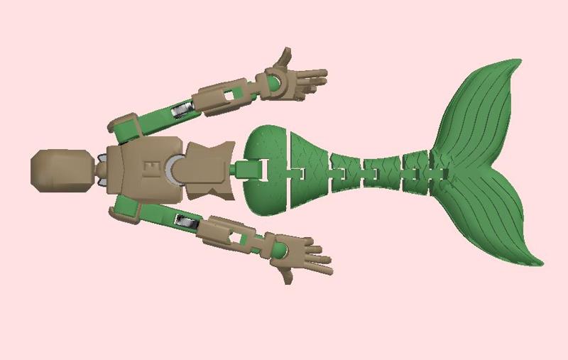 Dummy goes under water - Mermaid Dummy