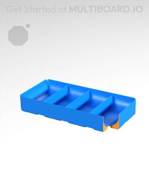 4x2x0.75 - Full Curved - Divided Bin - Multibin Insert