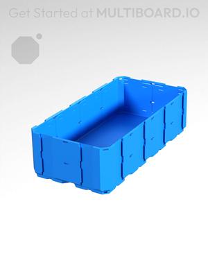 2x4x1 - Full Multipoint Rail - Multibin Shell