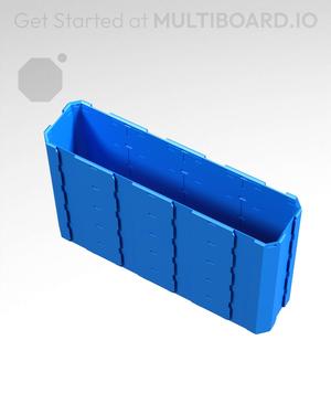 4x1x2.5 - Full Multipoint Rail - Universal Click-In Multibin Shell Extension