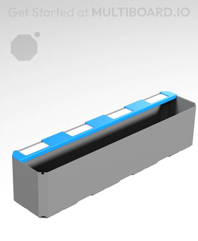 4L - 4 Divided Label Holder - Multibin Insert