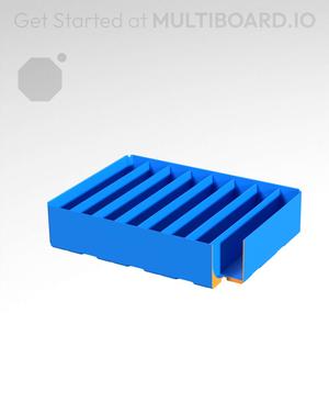 4x3x1 - Curved - Double Divided Bin - Multibin Insert