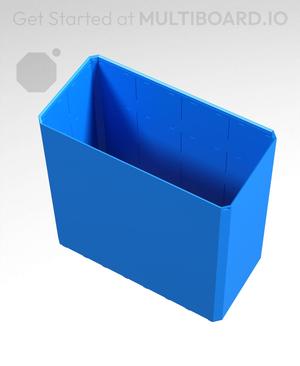 4x2x4 - Simple Walls - Universal Click-In Multibin Shell Extension
