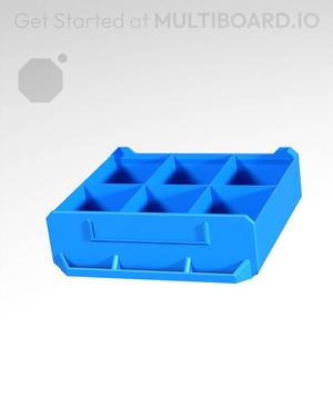 3x1x2.5-Deep - Grid Divided - Multibin Simple Drawer