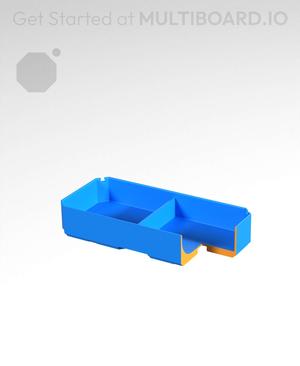 2x1x0.5 - Curved - Divided Bin - Multibin Insert