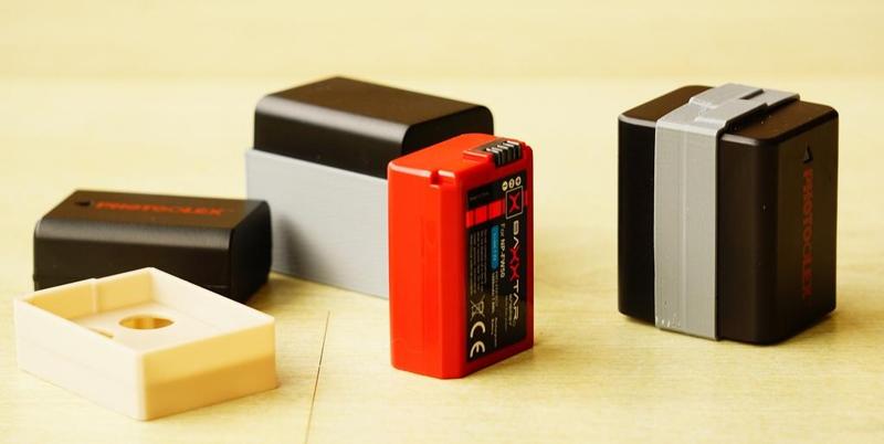 battery cases for 2 NP-FW50