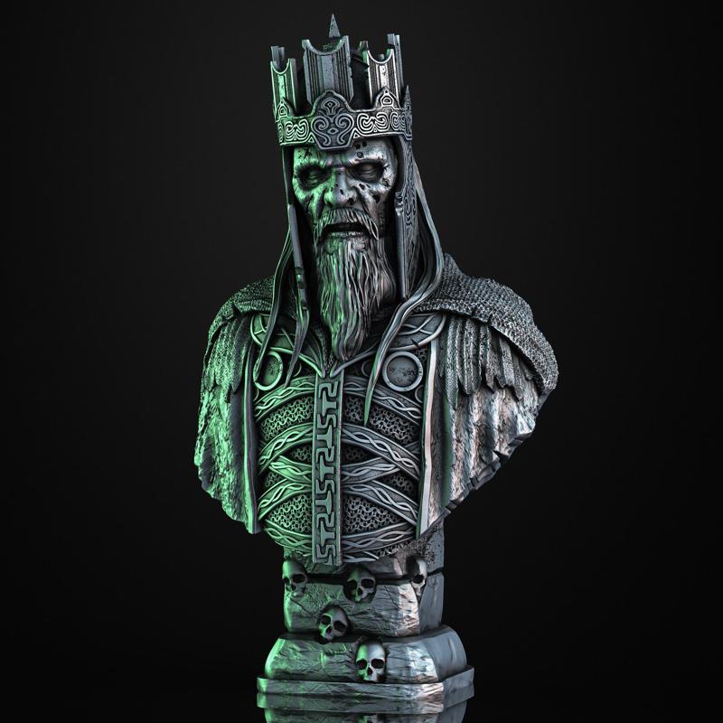 King of the Dead bust  – LOTR
